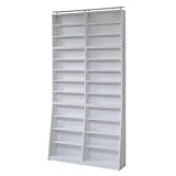 1cmピッチ大収納ラック上置付 yh-112hset-wh ホワイト 幅:120cm