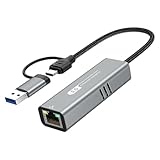 Bibuyu USB 3.2 から 5Gbps イーサネット アダプター RTL8157 5000Mbps RJ45 ネットワーク コンバーター、ノートパソコン用、5G、2.5G、1G、100Mbps をサポート