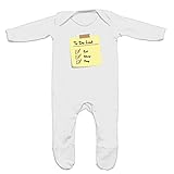 (フロソ) FLOSO 赤ちゃん・ベビー用 To Do List Eat Sleep Poop 長袖ロンパース ボディースーツ オールインワン スリープスーツ (6-12ヶ月) (ホワイト)