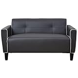 大川家具 2人掛ソファ PVC グレー ic0109