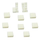 LitaElek 8mm幅3528 2835防水LEDテープライト 単色用延長コネクタ 2ピン LEDテープコネクタ 2Pin 防水3528 2835LEDストリップライトコネクタ 半田付け不要 全長