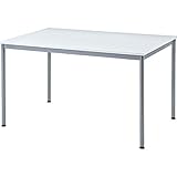 ミーティングテーブル ホワイト W120×D80cm 会議 組立 事務机 オリジナル