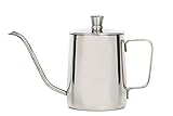 【Doux et Sourire】コーヒー ドリップポット ステンレス ドリップケトル ハンドドリップ コーヒーポット (350ml) (Silver)