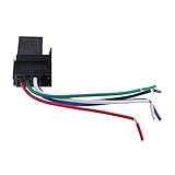 Fenteer プラスチック 　155mm　HFV6　サポート　車リレー　24V 30A SPDT 5ピンソケット1パック