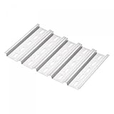 uxcell DINレールスロット アルミニウム 取り付けガイド シルバートーン 長さ100 mm 幅35 mm 高さ7.5 mm 5個