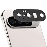 ZXZone for Google Pixel 10 カメラフィルム アルミ合金製＋AR高透過率強化ガラス ZXZone ピクセル10 レンズ保護 カメラカバー レンズ保護 フィルム 防爆裂 ・耐衝撃・スクラッチ防止・露出オーバー防止・ケースに干涉なし (1枚 ブラック, Pixel 10)
