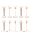 [From da Phactory] フロム ダ ファクトリー シークレットピアス ラブレット 18G 樹脂 アクリル 軟骨ピアス ボディピアス10個(18Gシャフト8mmボール3mm 10個)