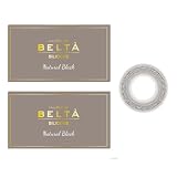 カラコン 6枚セット(3枚×2箱）BELTA(ベルタ)2week UVシリコーン【カラー】ナチュラルブラック（ブラック）【PWR】-5.50 【DIA】14.0mm(度あり、度なし）