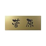 丸三タカギ 彫り込み済表札 アクリル APY2-G-1-3-菅原 【完成品】