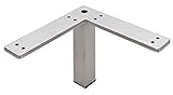 1 " square-l脚5 – 1 / 16 " Tall Brushedスチール