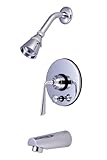 キングストン真鍮kb869 0zlタブとシャワー蛇口切替弁付き 5-1/8-Inch Spout Reach KB86910ZL 1