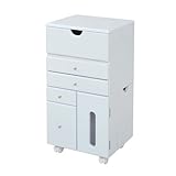 JKプラン Palettyシリーズ コスメワゴン ハイタイプ ホワイト SL-003-wh