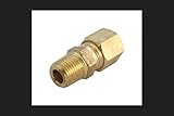 Jmf圧縮コネクター1 / 2 "チューブX 1 / 4 " MPTイエロー真鍮400 PSI鉛フリー