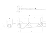 バルコニー物干金物 横型ブラケットタイプ横収納型ホワイトクリーム SK-450A-WC　　新協和