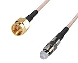 DHT Electronics RF同軸同軸ケーブルアセンブリSMAオスto FMEメス6 "