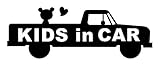 Sticker Shop Haru KIDS ＩＮ CAR ステッカー アメリカンな車と小熊 20cm ブラック