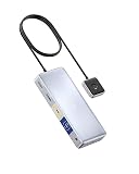 Anker ドッキングステーション KVMスイッチ ノートパソコン2台用 デュアル4Kモニター 554 USB Cドッキングステーション HDMIとDisplayPort付き 最大100W PD、USB 3.0、Lenovoノートパソコン、MacBook、iPad、Steamデッキなどのオーディオ
