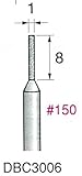 電着ダイヤモンドビット 1.0φ x 8mm　3本入　DBC3006 #150　軸径3.0φ