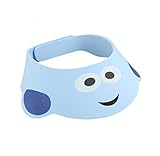 Usstore 1x Kids Shampoo Shower Bathing Bath Protect Adjust Soft Cap Hat (Blue) by Usstore