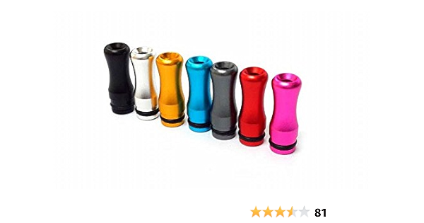 Amazon ドリップチップ 電子タバコアトマイザー用のマウスピース ベイプ Driptip 1 ゴールド ノーブランド品 アトマイザー
