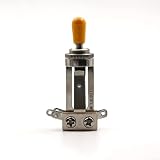Switchcraft 3way トグルスイッチ ロングフレーム アンバーチップ付き ギブソンレスポール用
