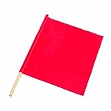 Bon 14-982 18-Inch by 18-Inch Fluorescent Red/Orange Traffic Warning Flag [並行輸入品]