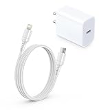 Ocbuo iPhone充電器 20W PD 急速充電 [PSE認証済み] USB-C - Lightning ケーブル 0.9m付き Type C スマホ充電器 タイプC電源アダプター アイフォン iPhone/iPad/AirPods その他USB-C機器対応
