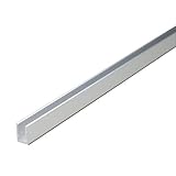 e-kanamono アルミチャンネル 1.0x7(内寸5)x7x4000mm(2M+2M) アルマイトシルバー