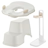 ザッカLab. セット販売 トイサポ補助便座＋スタンド＋ステップスリム｜トイレトレーニング 幼児 洋式 足台 細型 子供 ステップ