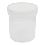 uxcell 容量300mL　透明ホワイト　プラスチック　薬品保存　広口瓶　ボルト　実験室用