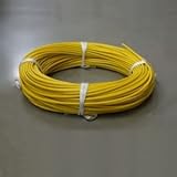 フジクラ 600V電気機器用ビニル絶縁電線 8.0m㎡ 100m巻き 黄 KIV8.0SQキイロ×100m