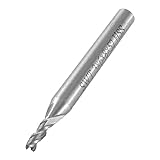 uxcell　エンドミル　カッター　ストレートシャンク　6mm　3フルート　シルバートーン