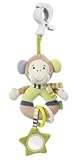 Monkey Donkey Fehn Soft Ring Rattle Monkey with Pendants and Clamp