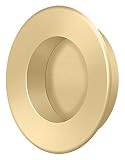 Deltana fp178u4 Flush Pull、ラウンド、HD、1 – 7 / 8インチ、ソリッド真鍮サテン真鍮