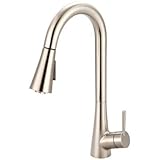 Olympia Faucets K-5020-BN Single Handle Pull-Down Kitchen Faucet [並行輸入品]