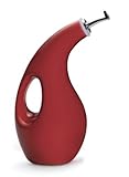 High Quality Stoneware EVOO Oil Dispensing Bottle, Red