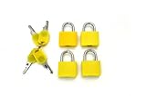 PLATA ( プラタ )【 イエロー 】 カラー ロック ( 南京錠 4個 / キー4個 ) CL003YL