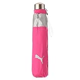 プーマ(Puma) ミニ折りたたみ傘 55cm×6R 婦人 表シルバー 晴雨兼用 ピンク PLS155ND