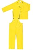 MCR Safety 3003X7 Wizard PVC/Nylon 3-Peice Flame Resistant Suit, Yellow, 7X-Large by MCR Safety