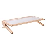 モニター台 木製 幅56cm モニタースタンド パソコン台 机上台 卓上 ノートパソコン台 ブナ材