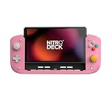 CRKD Nitro Deck - プロフェッショナル ハンドヘルド デッキ ゼロ スティック ドリフト Nintendo SwitchおよびSwitch OLED用 (レトロピンク - ノスタルジアコレクション)