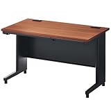 オフィスコム 法人様向け オフィスデスク スチールデスク 幅1200×奥行700×高さ720mm 平机 ブラック/ウォールナット OC-SD127HB-WNBK