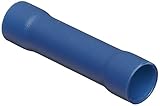 Morris Products 12130 Butt Splice Connector, Vinyl Insulated, Blue, 6 Wire Size (Pack of 100) [並行輸入品