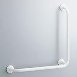 INAX　LIXIL・リクシル　各種施設用固定式手すり【KF-920AE70D12】　700mm　多用途用手すり(L型)　樹脂被覆タイプ　KE(ナチュラルウッド)