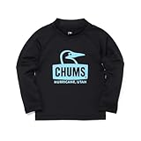 [チャムス] Tシャツ Kid's Splash Booby Face L/S T-Shirt キッズ Black