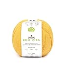ディーエムシー(DMC) ECO VITA エコヴィータ リサイクルコットン 毛糸 並太 #009 イエロー系 100g 250m DMC388