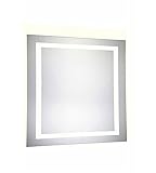 エレガントな照明4側面LEDエレクトリックミラースクエア調光機能付き5000 K 36"W x 36"H MRE-6030
