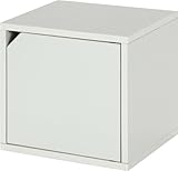 不二貿易 G キューブボックス 扉付 ホワイト 98002