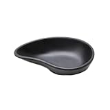 3 PCS和風メラミン茶碗蒸し醤油皿ディップボウルサイドディッシュプレートカナッペプレート黒-A10