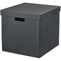 Amazon|IKEA イケア 収納ボックス ふた付き チャコール 32×35×31cm Amazon|IKEA イケア 収納ボックス ふた付き チャコール 32×35×31cm
